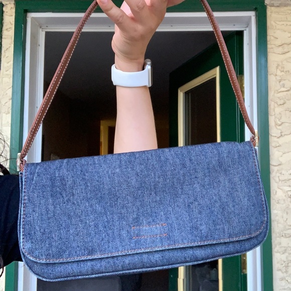 ALDO denim shoulder bag - Picture 1 of 3